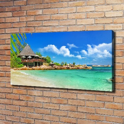 Tableau toile imprimée Plage dans les Seychelles