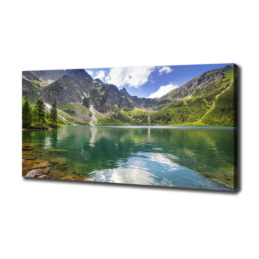 Tableau sur toile Le lac Morskie Oko Tatry