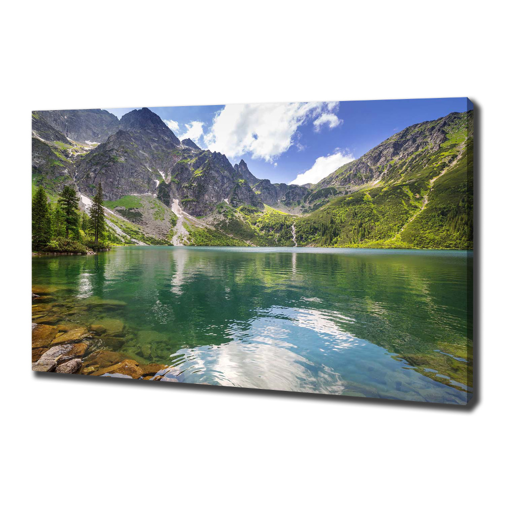 Tableau sur toile Le lac Morskie Oko Tatry