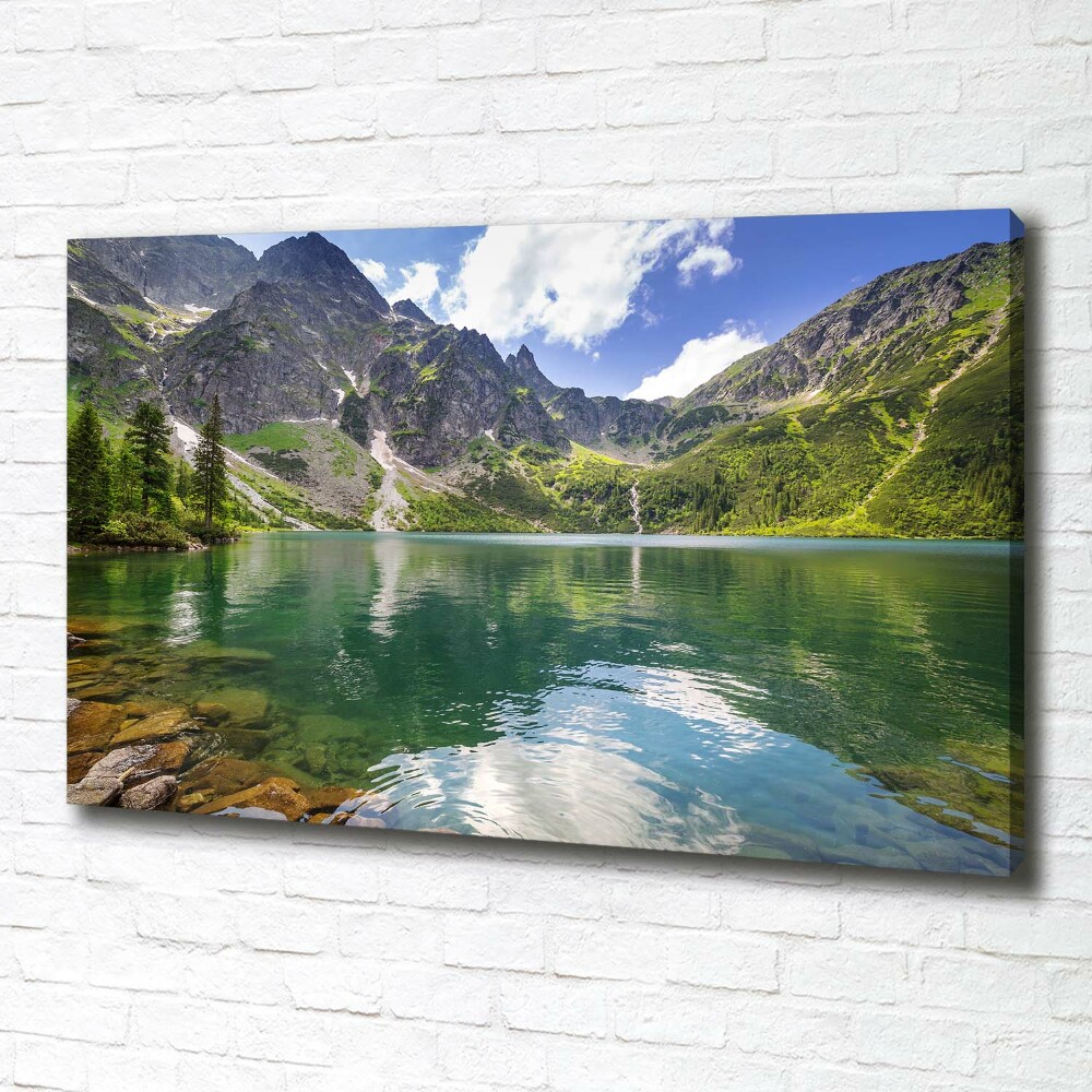 Tableau sur toile Le lac Morskie Oko Tatry