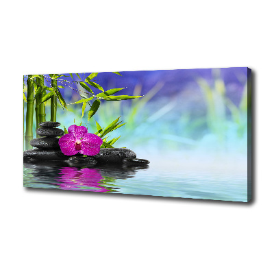 Tableau photo sur toile Orchidée bambou