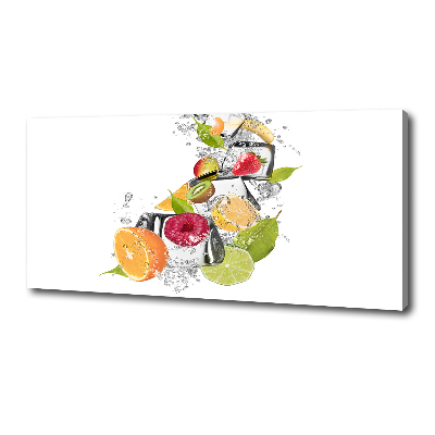 Tableau imprimé sur toile Fruits sur glace