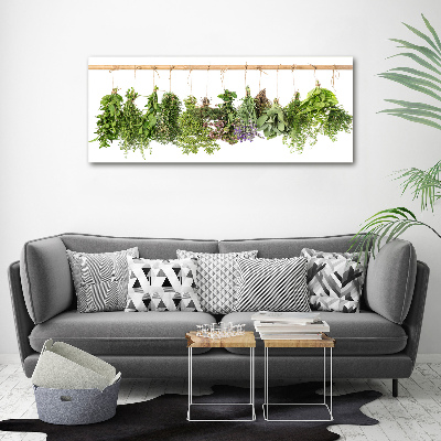 Tableau photo sur toile Herbes sur un fil