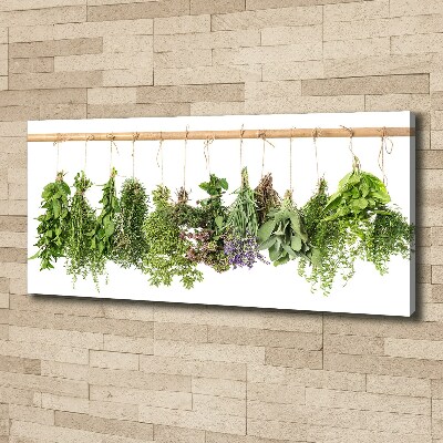 Tableau photo sur toile Herbes sur un fil