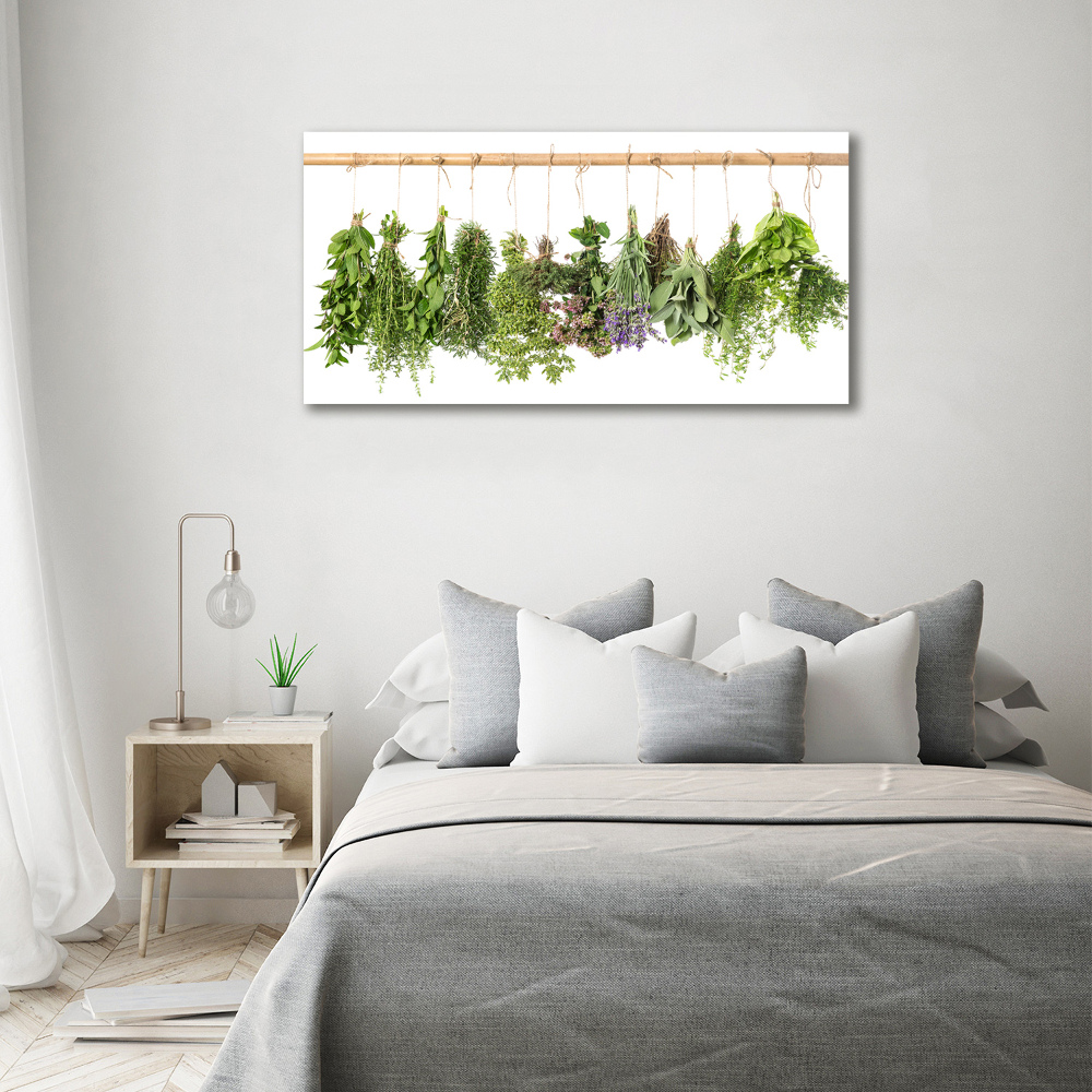 Tableau photo sur toile Herbes sur un fil