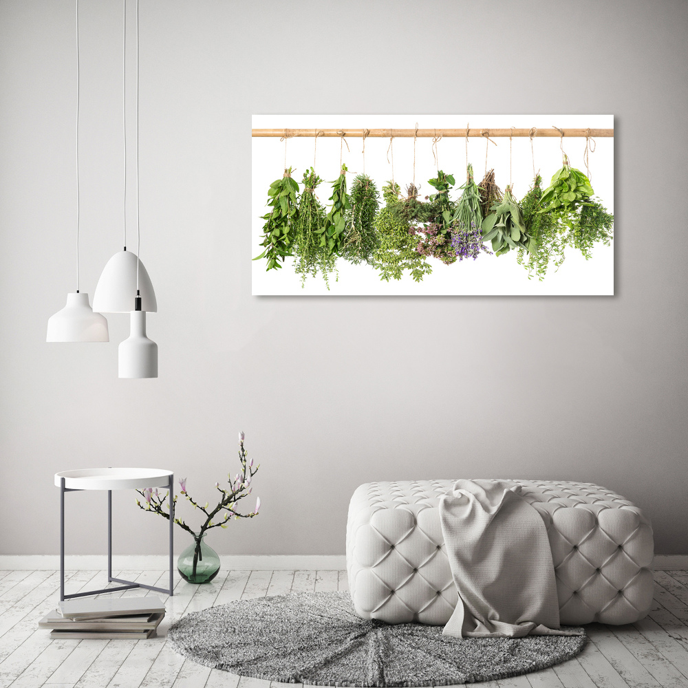 Tableau photo sur toile Herbes sur un fil