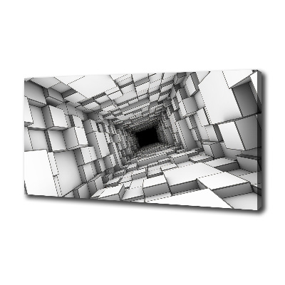 Tableau imprimé sur toile Tunnel en forme de cube