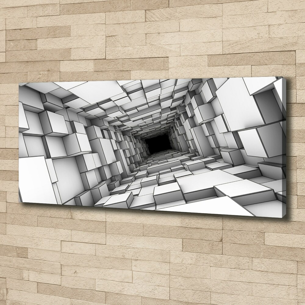 Tableau imprimé sur toile Tunnel en forme de cube