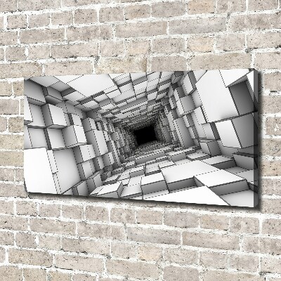 Tableau imprimé sur toile Tunnel en forme de cube