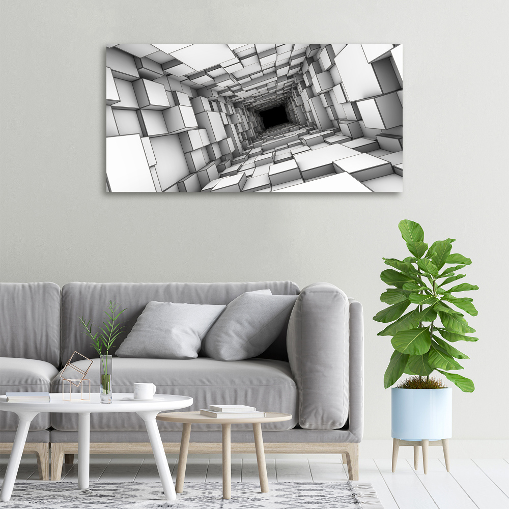 Tableau imprimé sur toile Tunnel en forme de cube