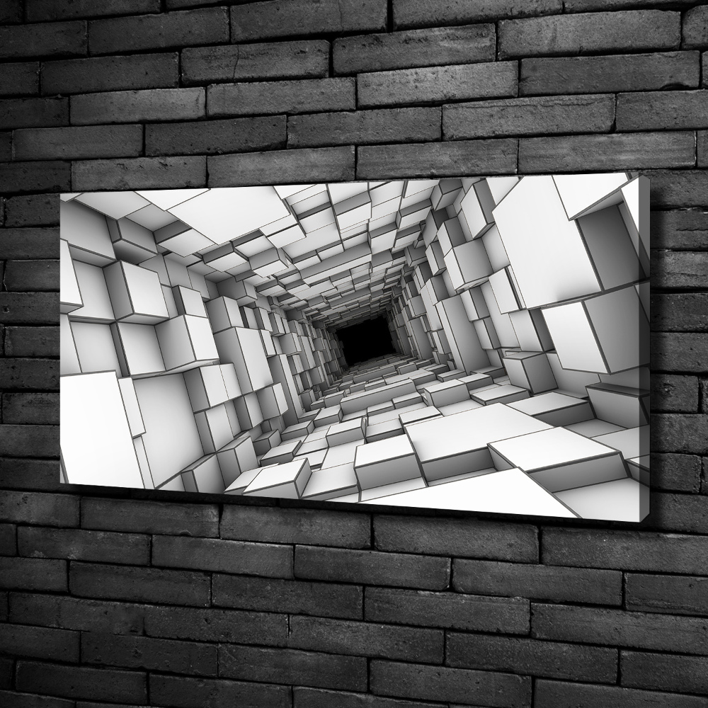 Tableau imprimé sur toile Tunnel en forme de cube