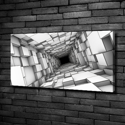 Tableau imprimé sur toile Tunnel en forme de cube