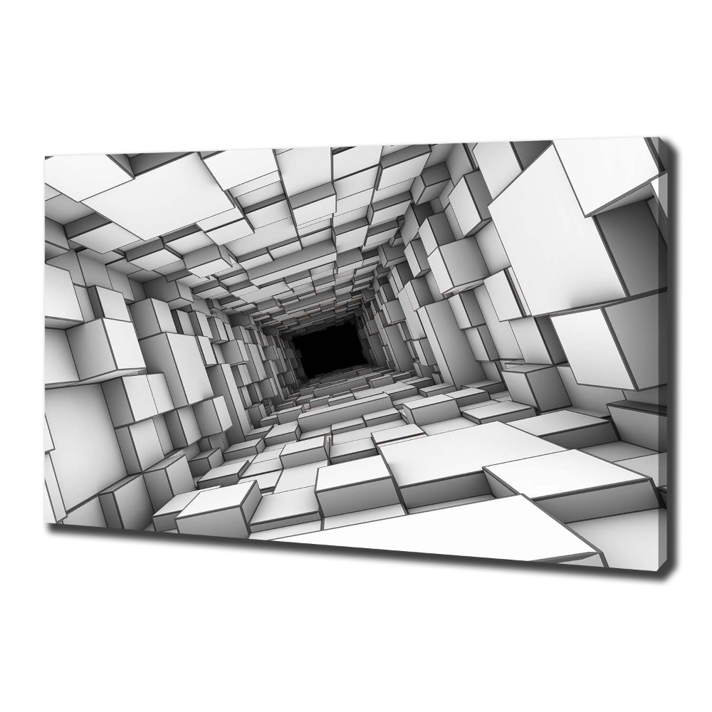 Tableau imprimé sur toile Tunnel en forme de cube