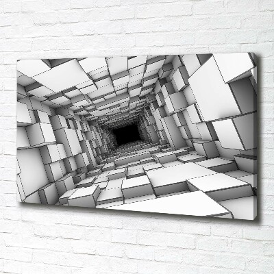 Tableau imprimé sur toile Tunnel en forme de cube