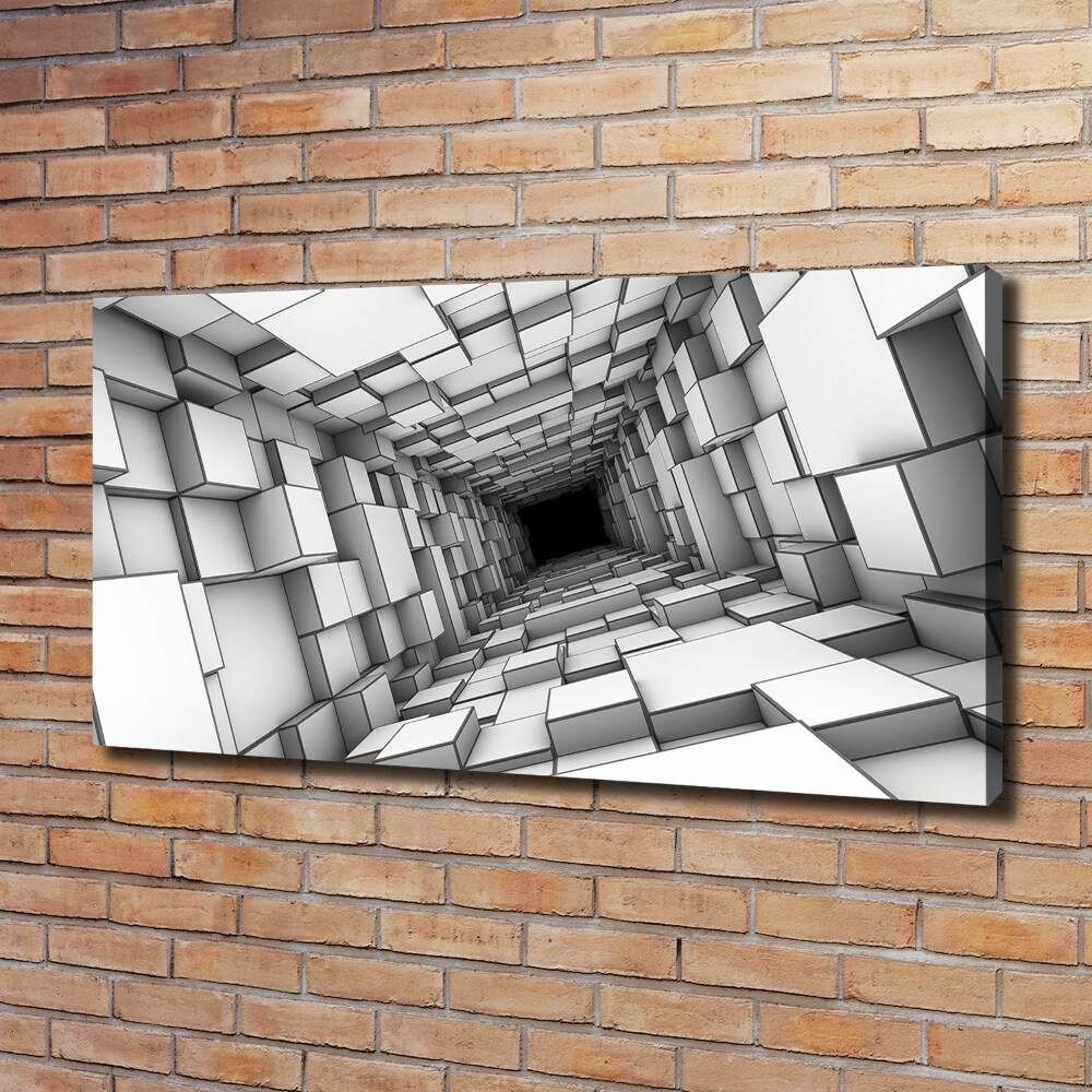 Tableau imprimé sur toile Tunnel en forme de cube