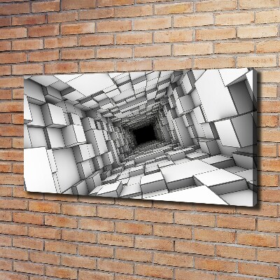 Tableau imprimé sur toile Tunnel en forme de cube