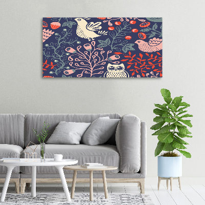 Tableau photo sur toile Plantes hibou poule