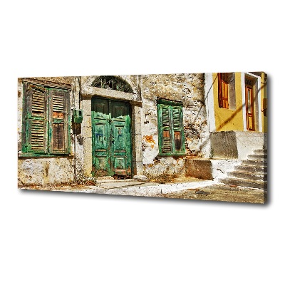 Tableau mural sur toile Rues grecques