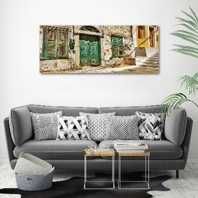 Tableau mural sur toile Rues grecques