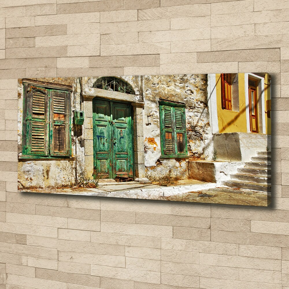 Tableau mural sur toile Rues grecques