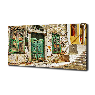 Tableau mural sur toile Rues grecques