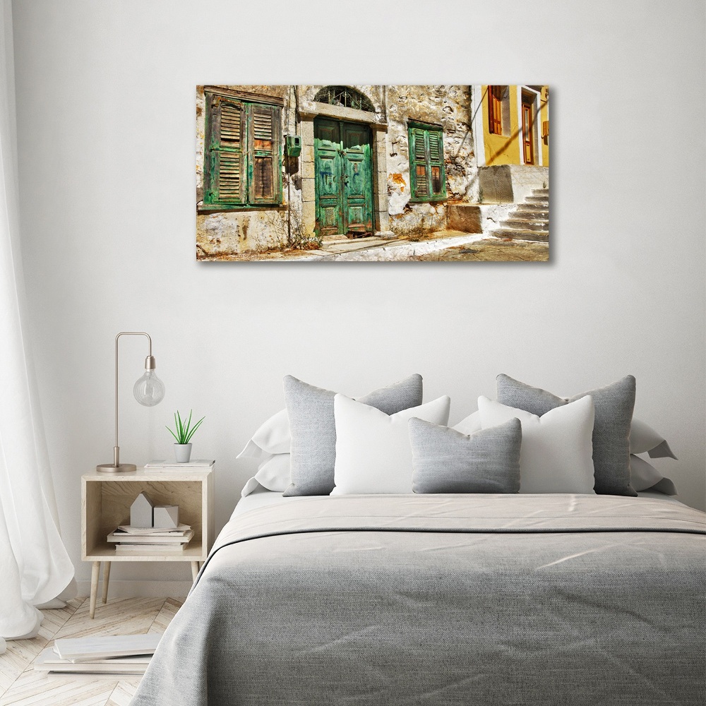 Tableau mural sur toile Rues grecques