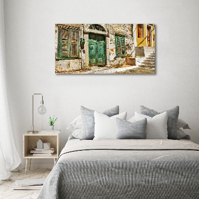 Tableau mural sur toile Rues grecques