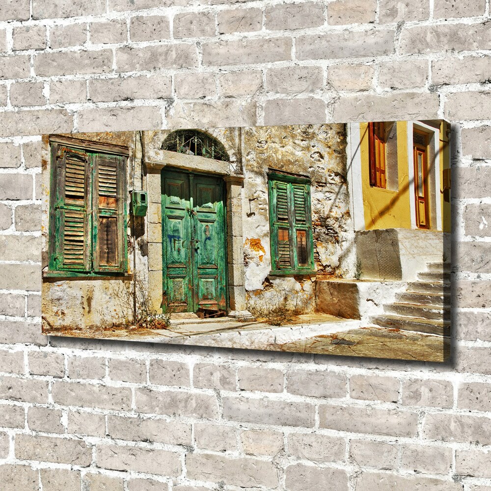 Tableau mural sur toile Rues grecques