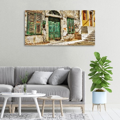 Tableau mural sur toile Rues grecques