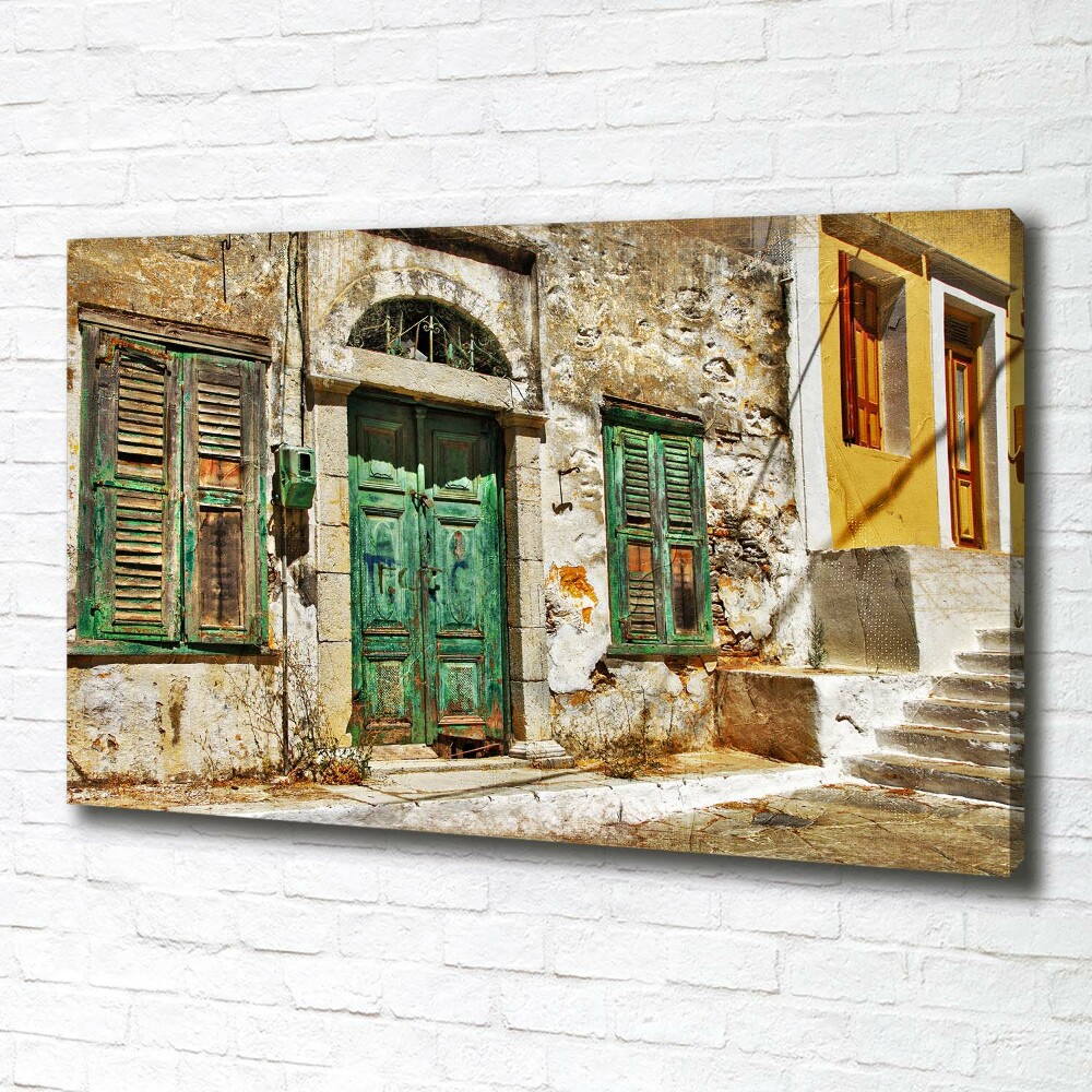 Tableau mural sur toile Rues grecques