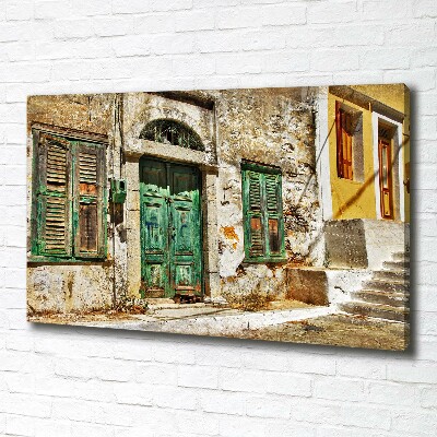 Tableau mural sur toile Rues grecques