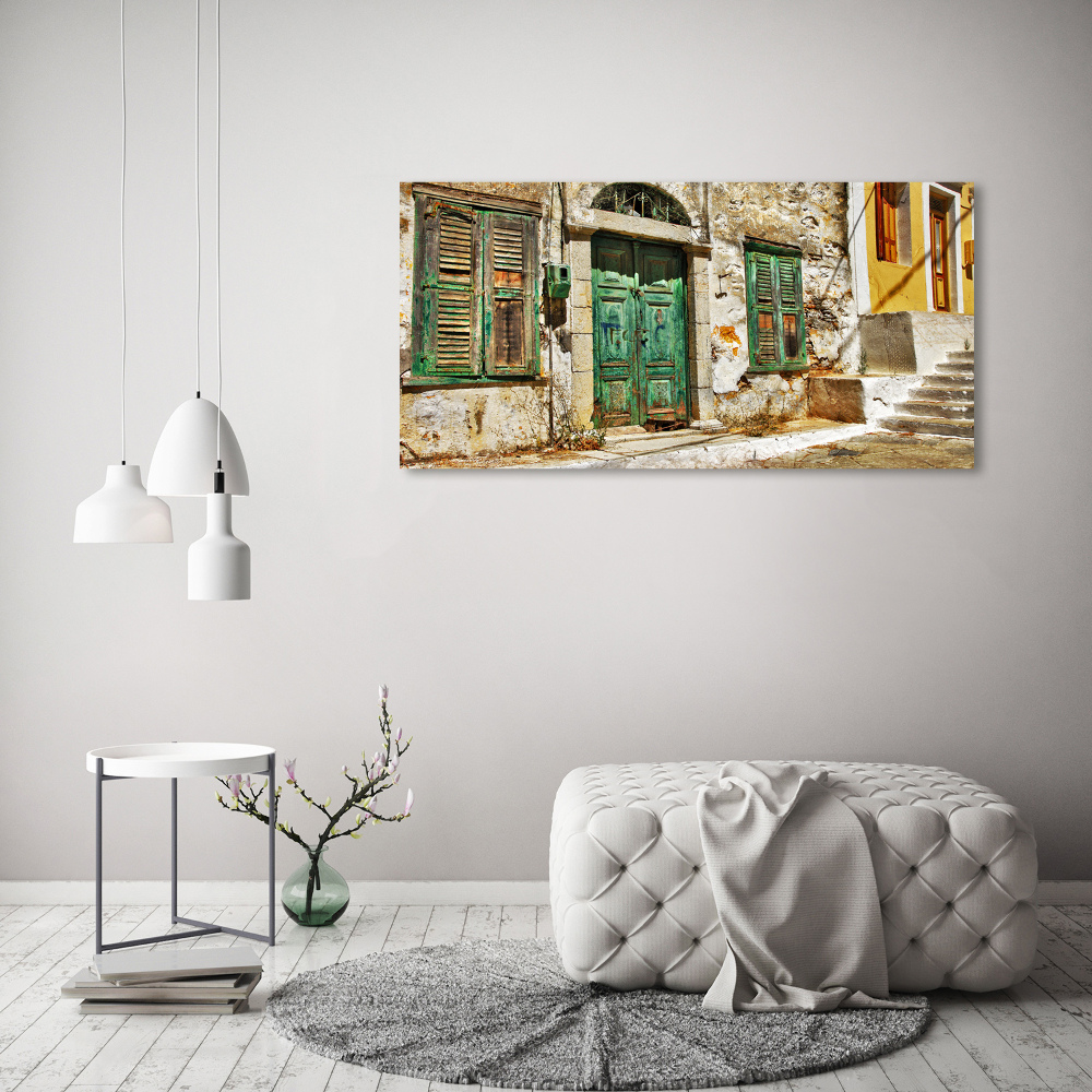 Tableau mural sur toile Rues grecques