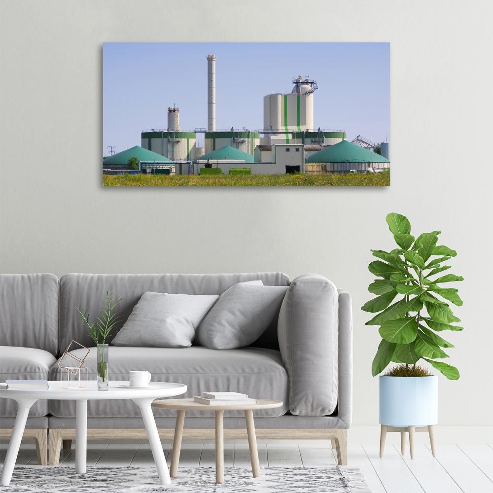 Tableau mural sur toile Usine de biogaz