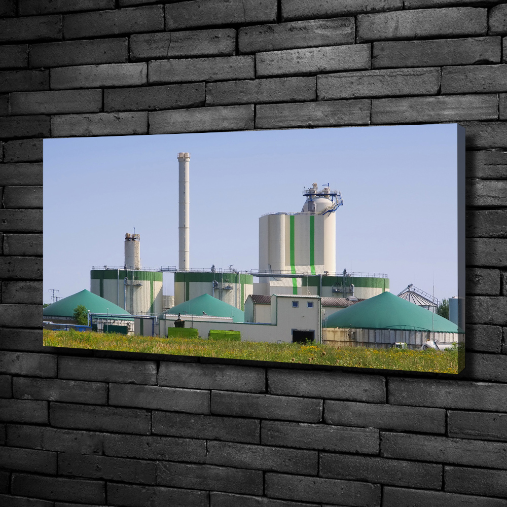 Tableau mural sur toile Usine de biogaz