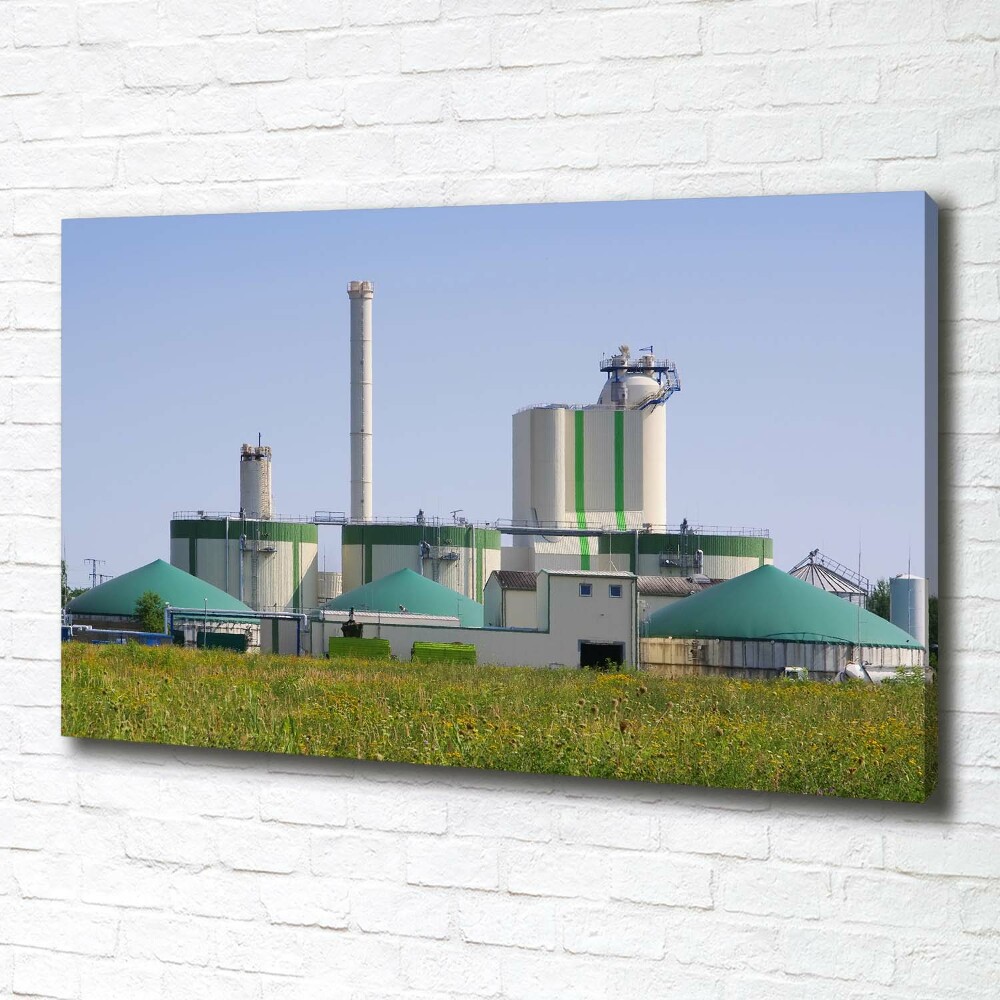 Tableau mural sur toile Usine de biogaz