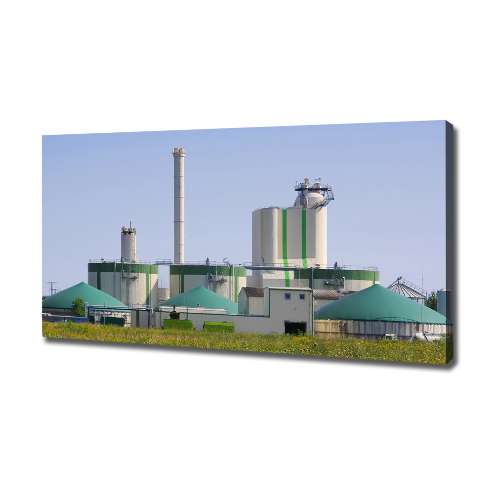 Tableau mural sur toile Usine de biogaz