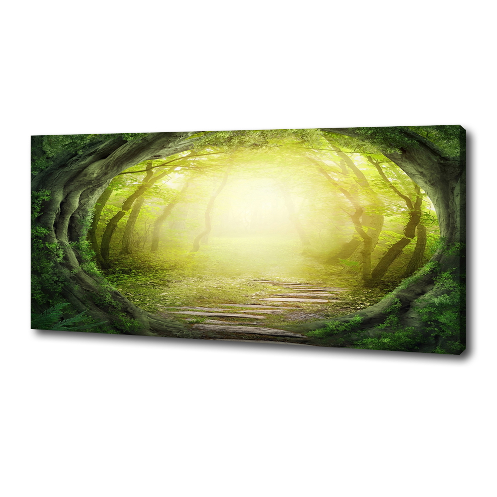 Tableau toile imprimée Tunnel en forme d'arbre