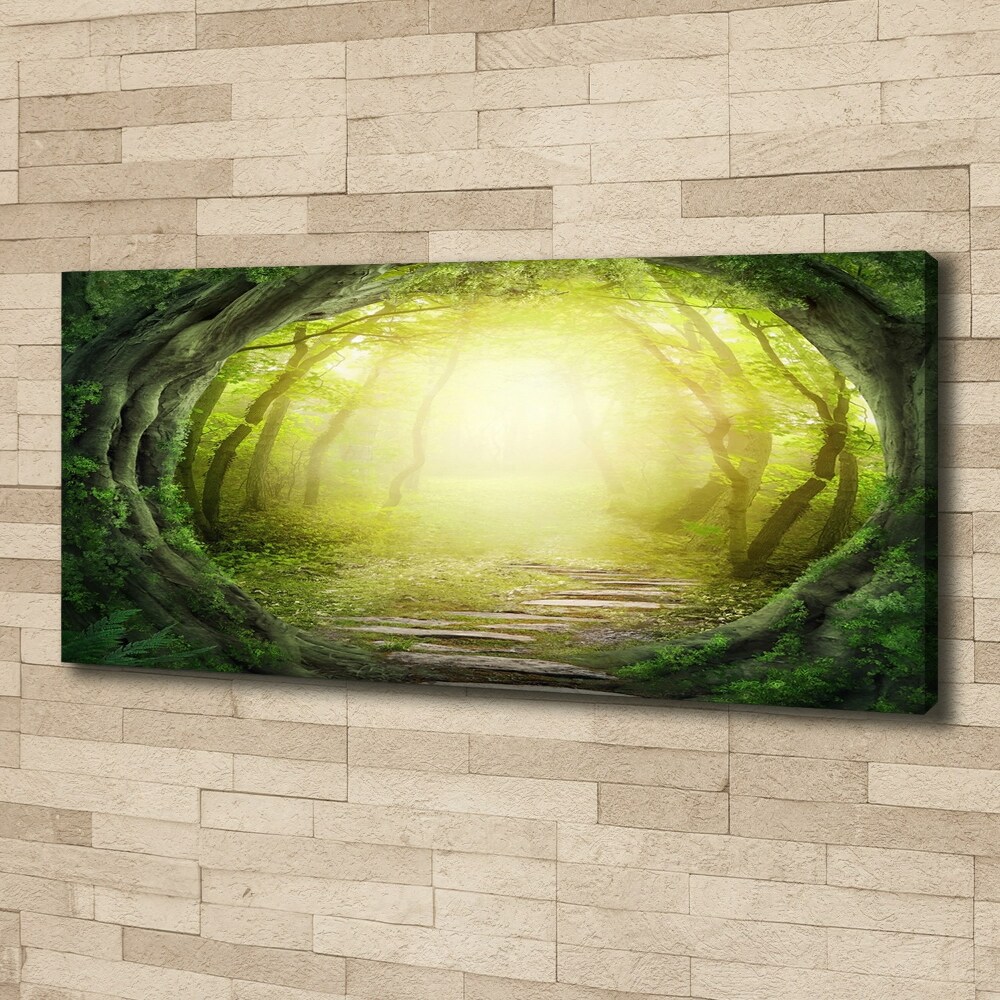 Tableau toile imprimée Tunnel en forme d'arbre