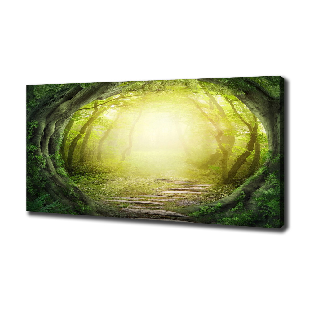 Tableau toile imprimée Tunnel en forme d'arbre