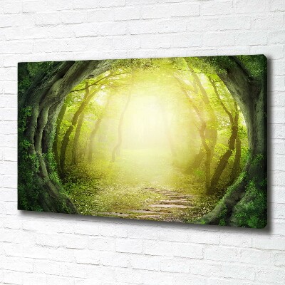 Tableau toile imprimée Tunnel en forme d'arbre