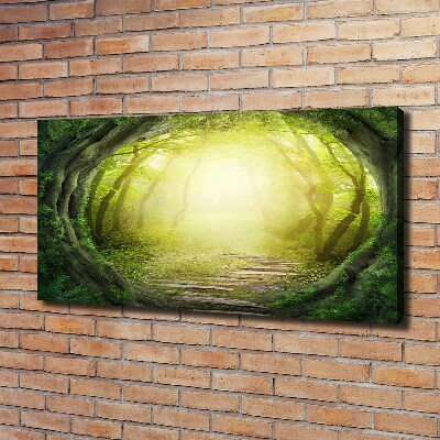 Tableau toile imprimée Tunnel en forme d'arbre