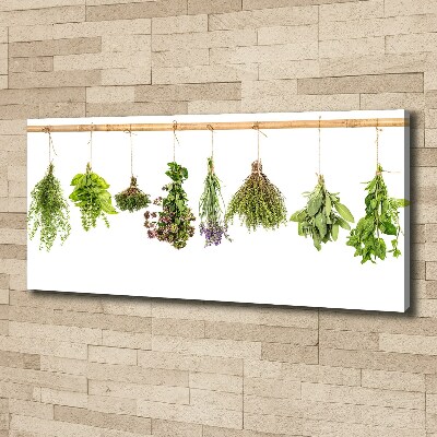 Tableau photo sur toile Herbes sur une ficelle