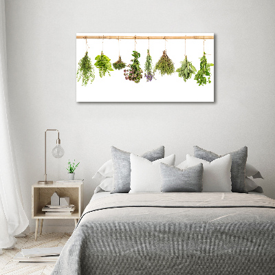 Tableau photo sur toile Herbes sur une ficelle