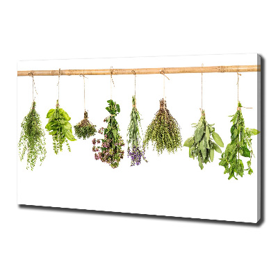 Tableau photo sur toile Herbes sur une ficelle