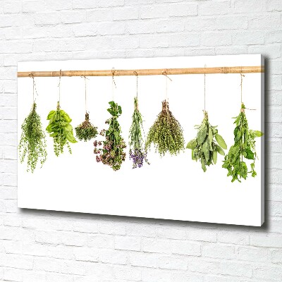 Tableau photo sur toile Herbes sur une ficelle