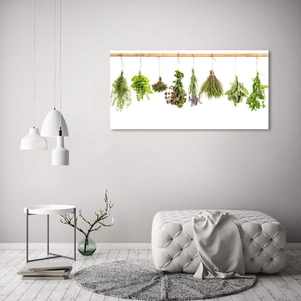 Tableau photo sur toile Herbes sur une ficelle