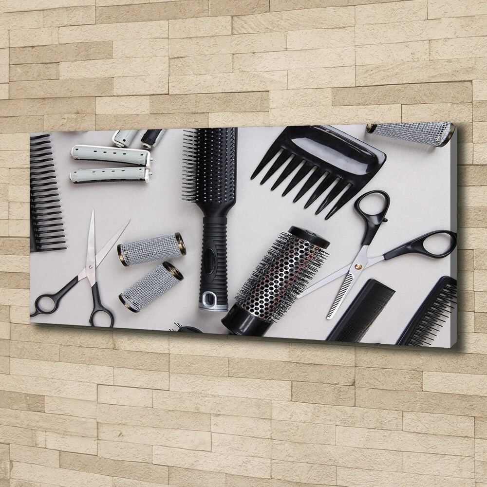 Tableau imprimé sur toile Outils de coiffeur