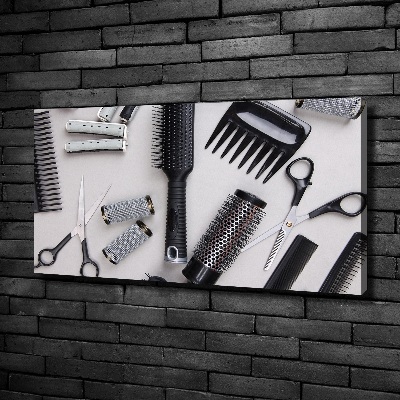 Tableau imprimé sur toile Outils de coiffeur