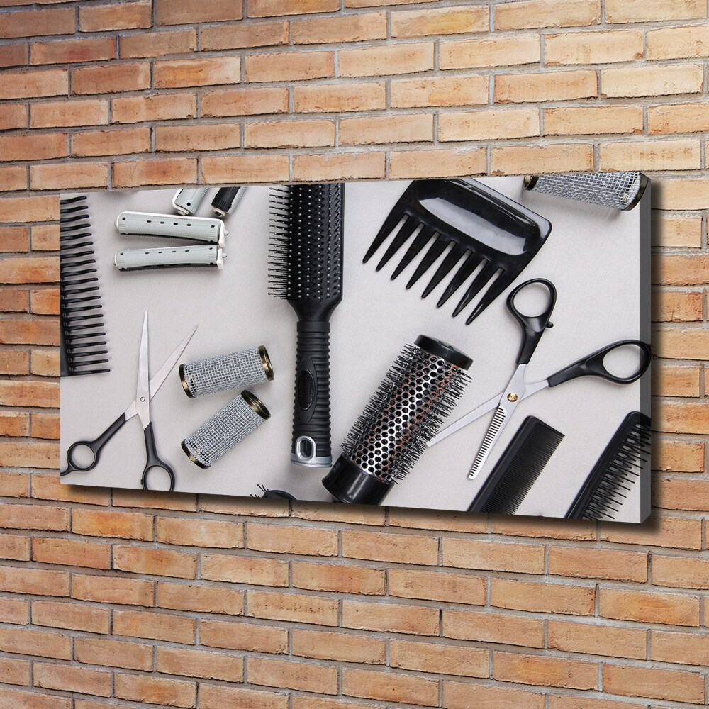 Tableau imprimé sur toile Outils de coiffeur