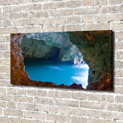 Tableau imprimé sur toile Grotte marine